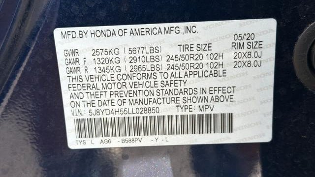 2020 Acura MDX SH-AWD w/Tech