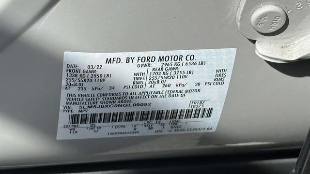 2022 Lincoln Aviator Standard