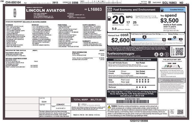 2025 Lincoln Aviator - $49,998