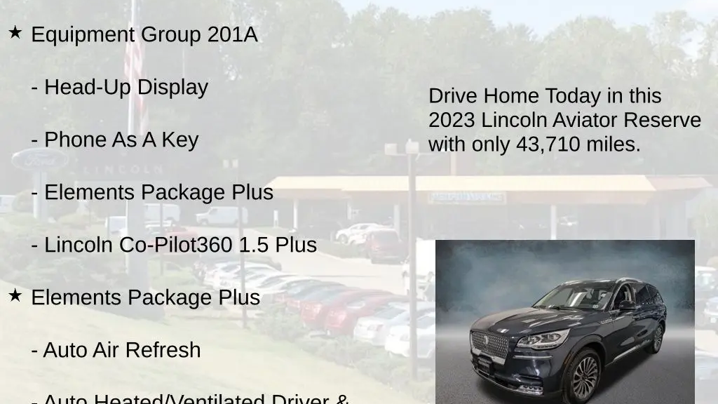 2023 Lincoln Aviator Reserve
