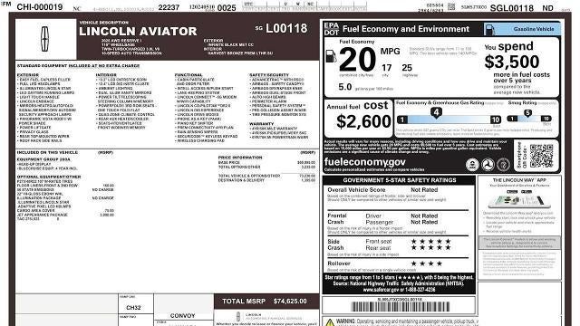 2025 Lincoln Aviator Reserve