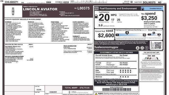 2025 Lincoln Aviator Reserve