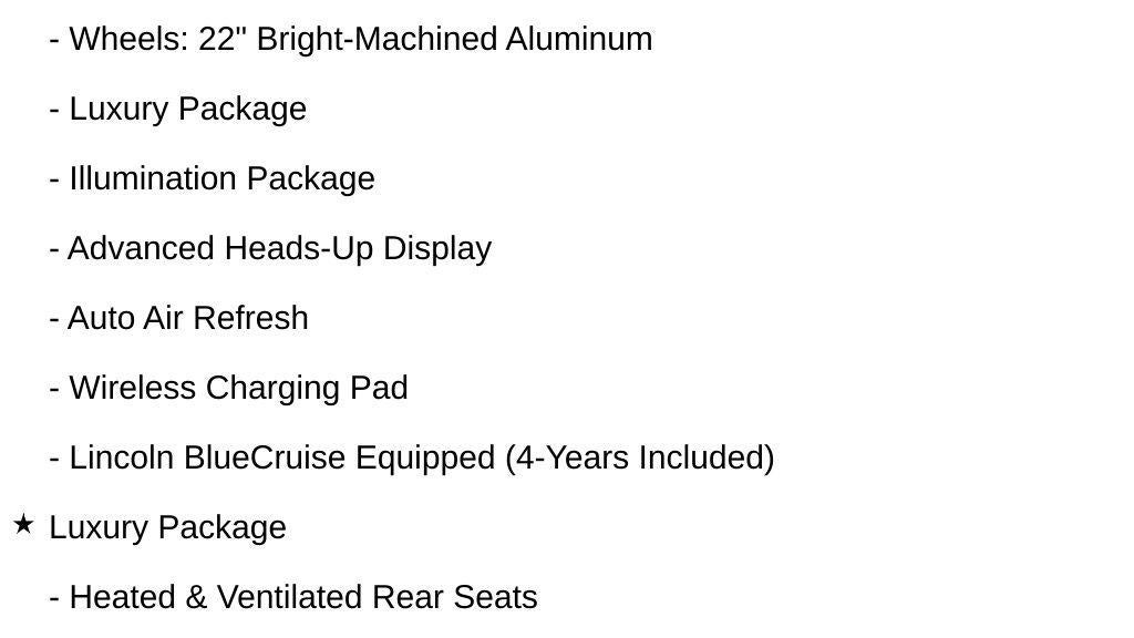 2025 Lincoln Aviator Reserve