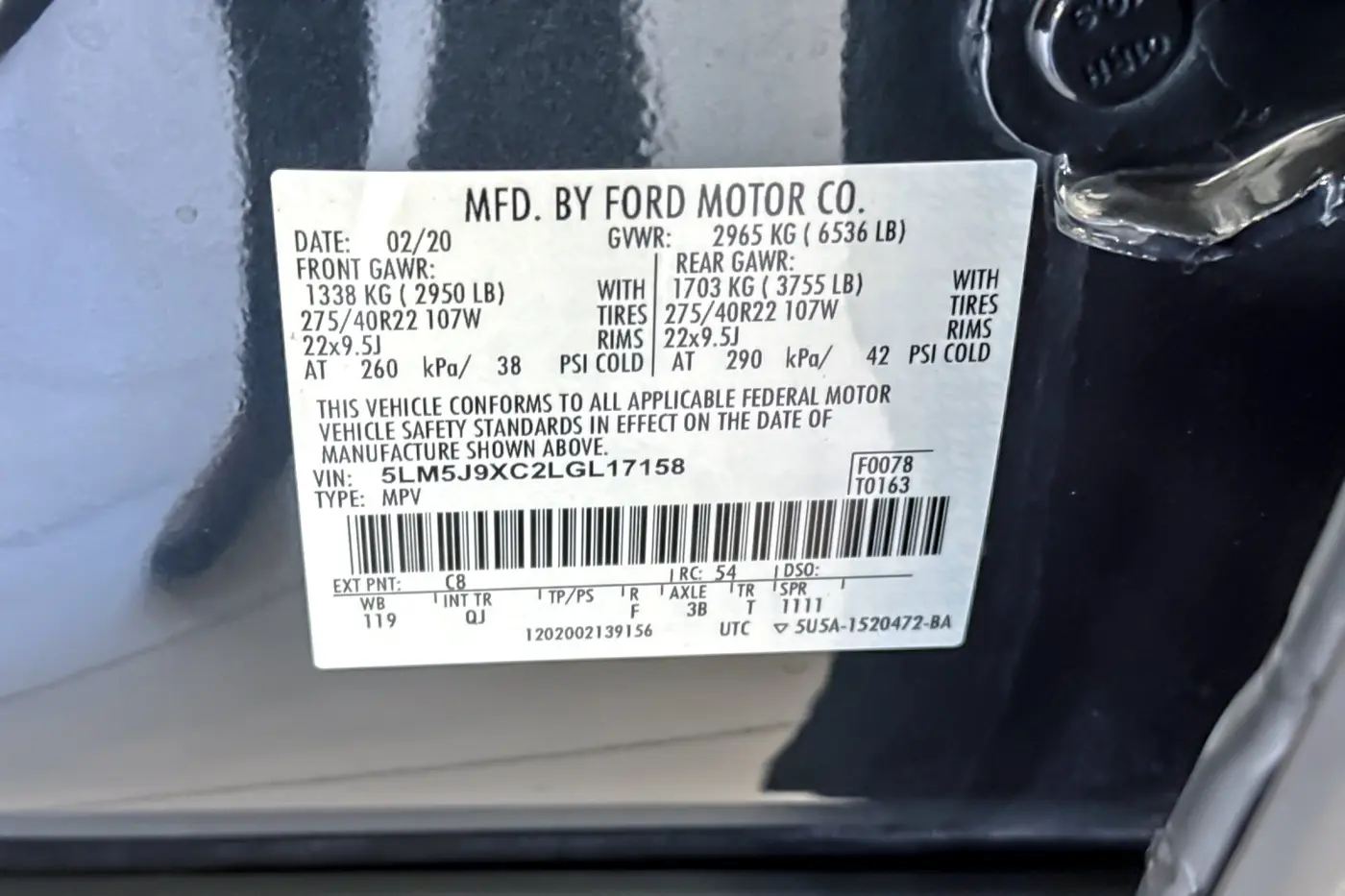 2020 Lincoln Aviator - $34,917