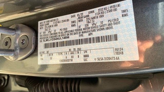 2022 Lincoln Corsair Standard