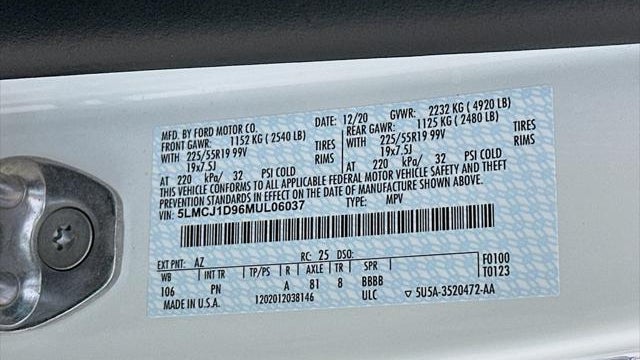 2021 Lincoln Corsair Standard