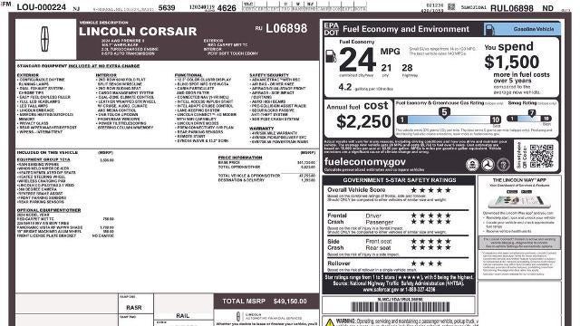 2024 Lincoln Corsair Premiere
