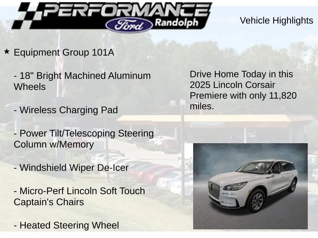 2025 Lincoln Corsair - $42,198