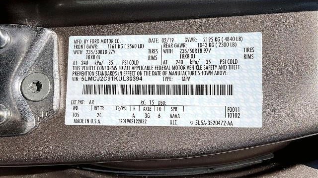 2019 Lincoln MKC Select