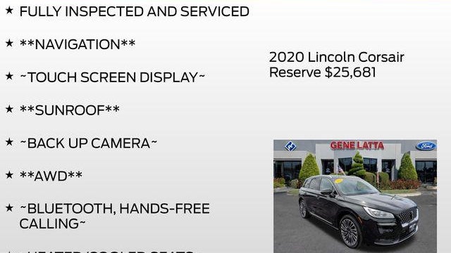 2020 Lincoln Corsair Reserve