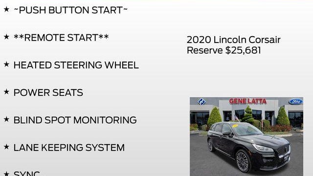 2020 Lincoln Corsair Reserve