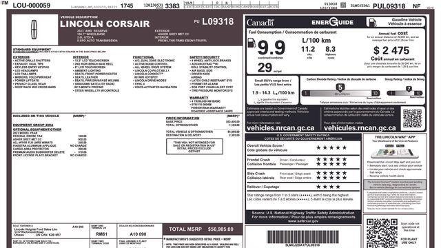 2023 Lincoln Corsair Reserve