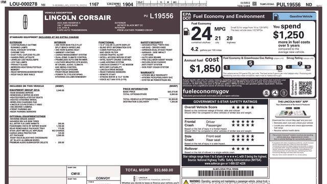 2023 Lincoln Corsair Reserve