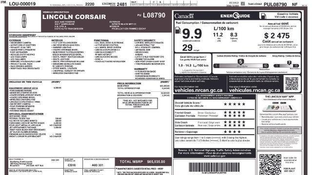2023 Lincoln Corsair Reserve