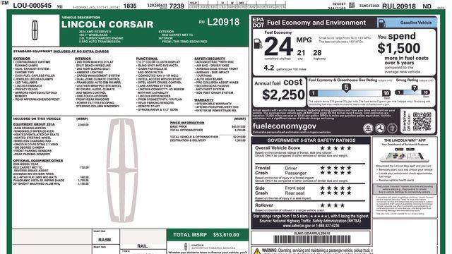 2024 Lincoln Corsair Reserve