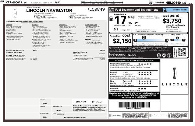 2017 Lincoln Navigator - $21,445