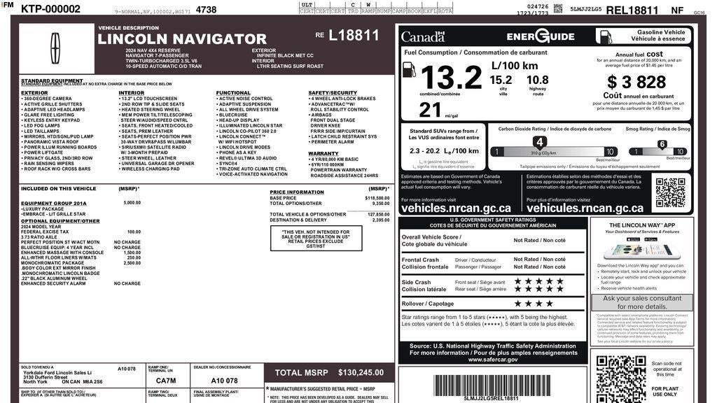 2024 Lincoln Navigator Reserve