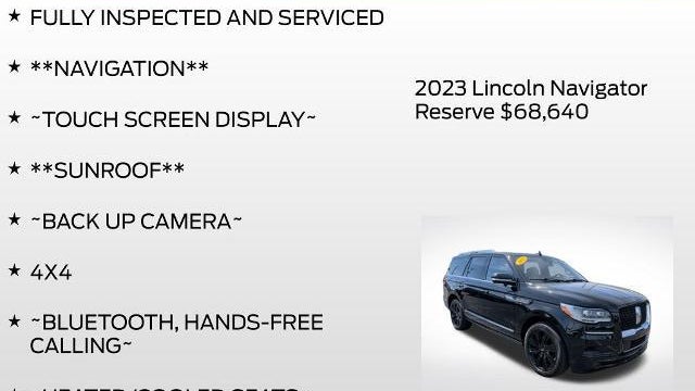 2023 Lincoln Navigator Reserve