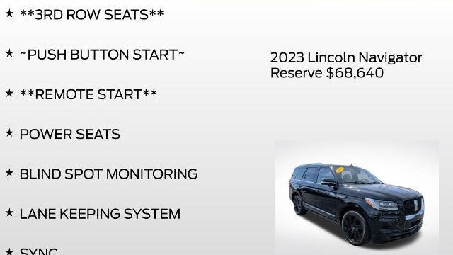 2023 Lincoln Navigator Reserve