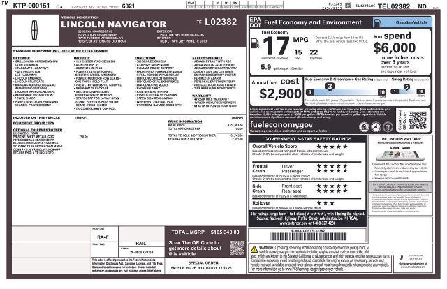 2026 Lincoln Navigator - $93,000