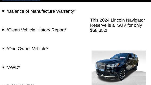 2024 Lincoln Navigator Reserve