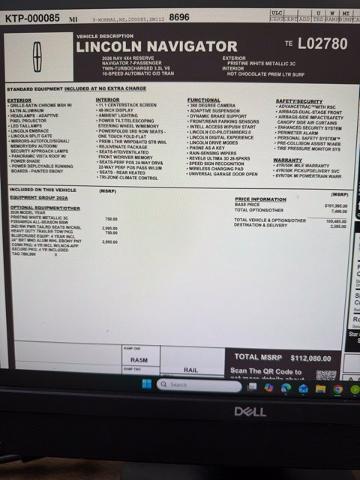 2026 Lincoln Navigator - $93,415