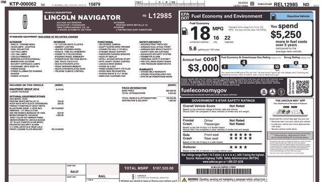 2024 Lincoln Navigator Reserve