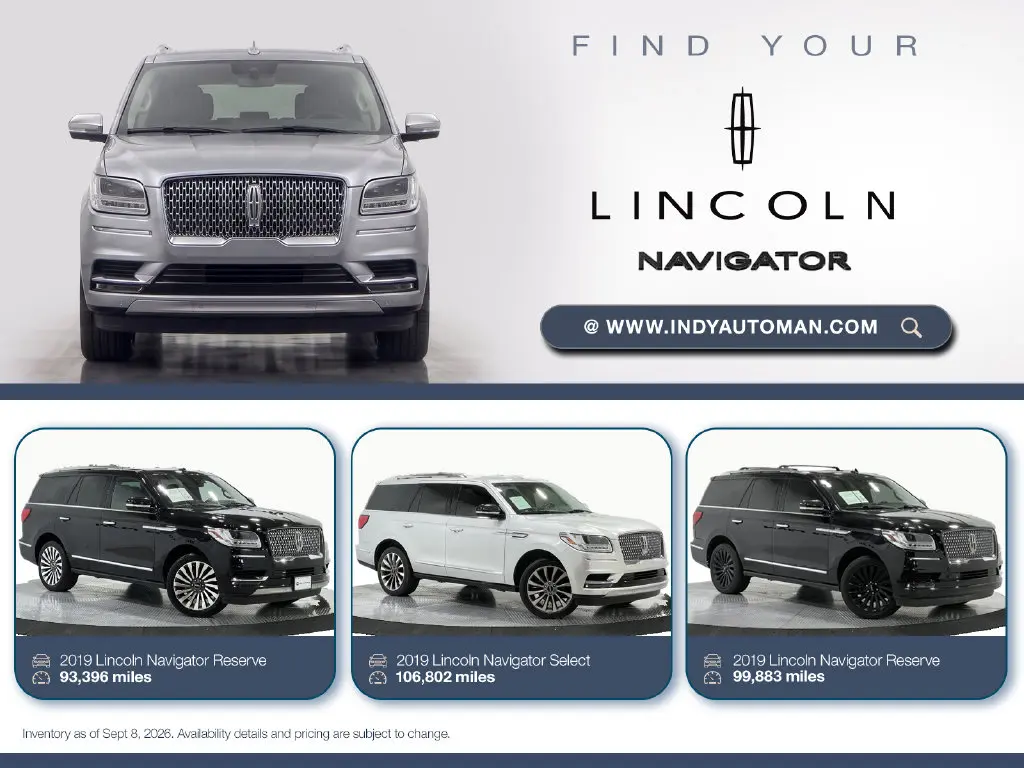 2019 Lincoln Navigator - $37,995