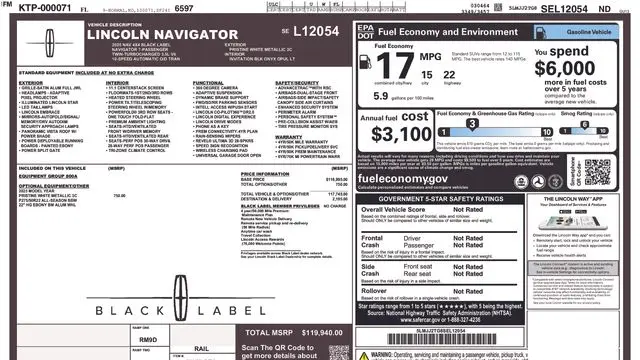 2025 Lincoln Navigator Black Label