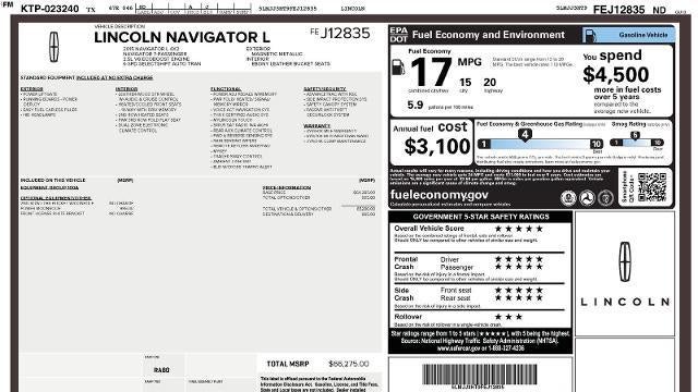2015 Lincoln Navigator L Base