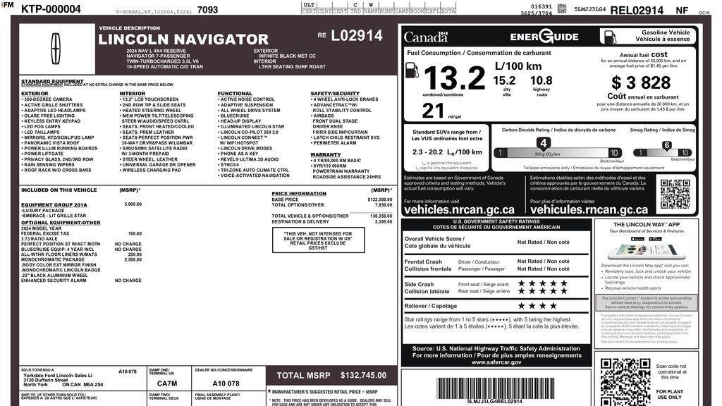 2024 Lincoln Navigator L Reserve