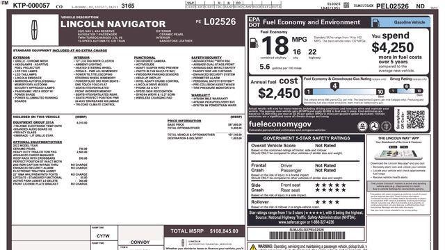 2023 Lincoln Navigator L Reserve