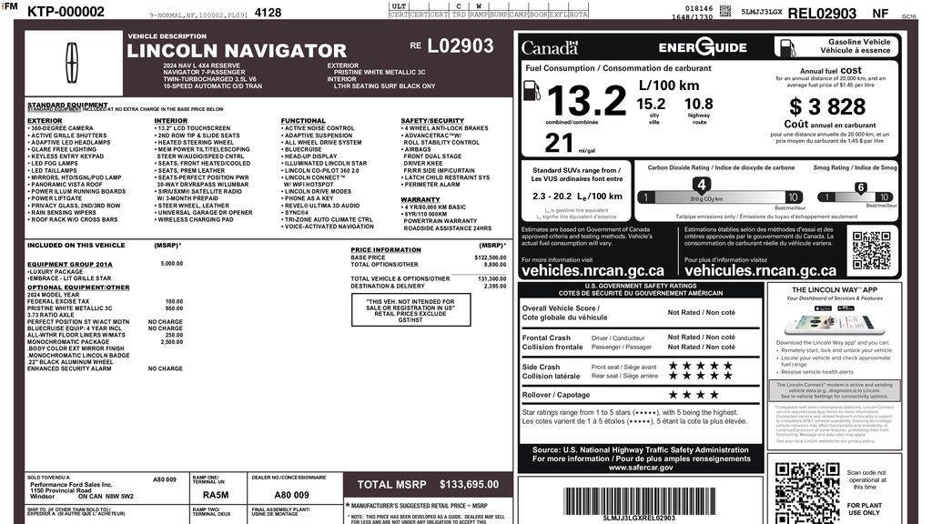 2024 Lincoln Navigator L Reserve
