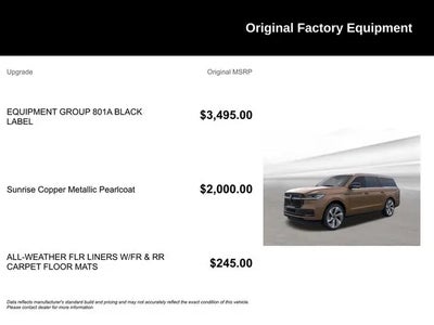 Photo of a 2025 Lincoln Navigator L 4X4 Black Label 4DR SUV for sale