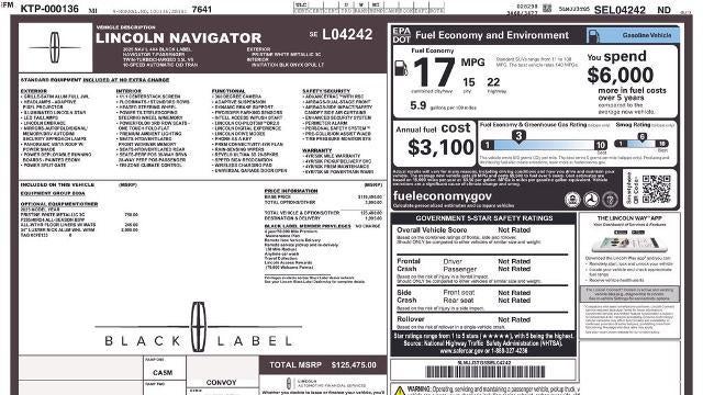 2025 Lincoln Navigator L Black Label