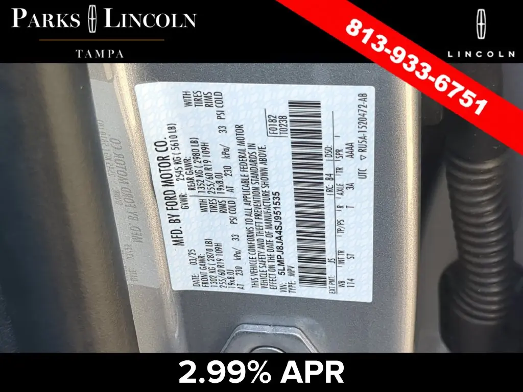 2025 Lincoln Nautilus - $49,500