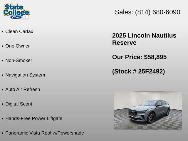 2025 Lincoln Nautilus - $58,895