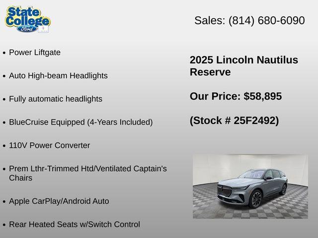 2025 Lincoln Nautilus - $58,895