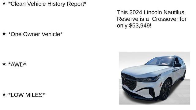 2024 Lincoln Nautilus Reserve
