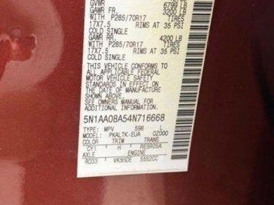 2004 Nissan Armada SE 4DR SUV