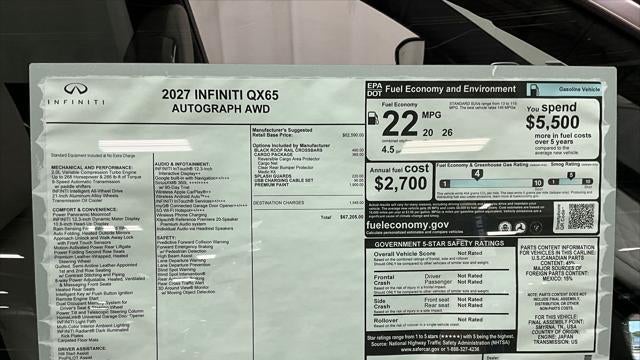 2027 INFINITI QX65 Autograph