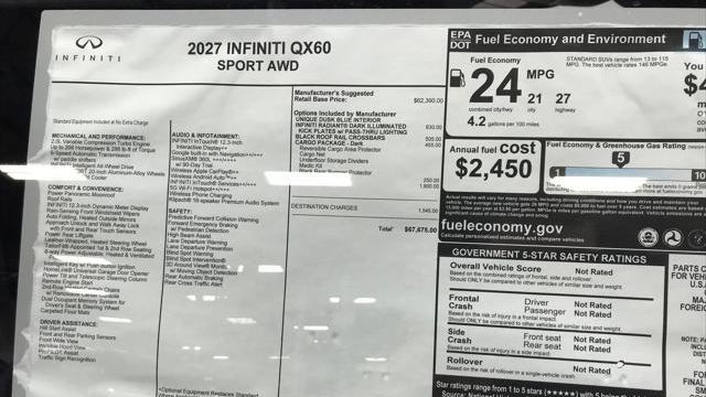 2027 INFINITI QX60 Sport