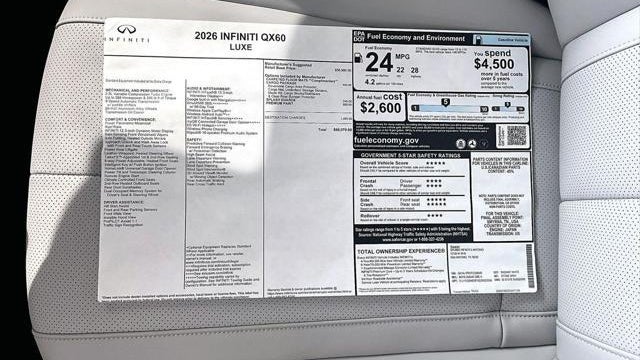 2026 INFINITI QX60 Luxe
