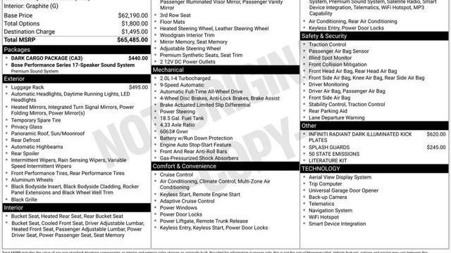 2026 INFINITI QX60 Sport