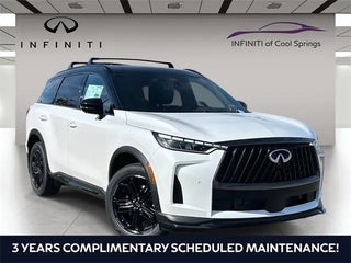 2026 INFINITI QX60 with Radiant White/Black Obsidian Exterior