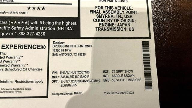 2026 INFINITI QX60 Autograph