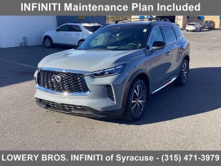 2025 INFINITI QX60 with Harbor Gray/Obsidian Black Exterior