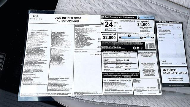 2026 INFINITI QX60 Autograph