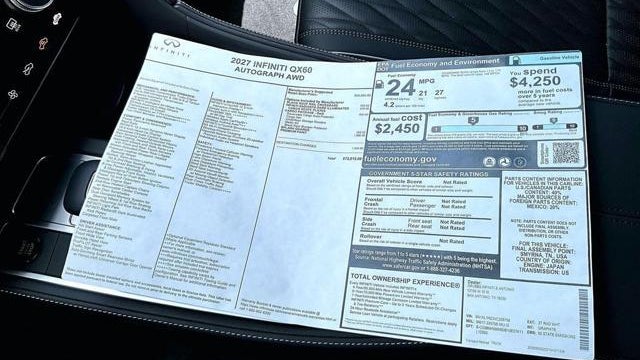 2027 INFINITI QX60 Autograph