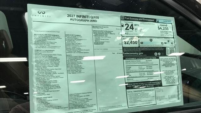 2027 INFINITI QX60 Autograph